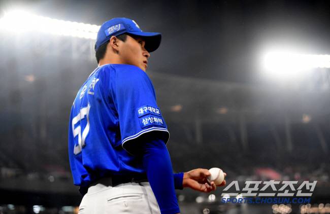 삼성 선발 이승현이 등판 직전 몸을 풀고 있다. 광주=박재만 기자 pjm@sportschosun.com/