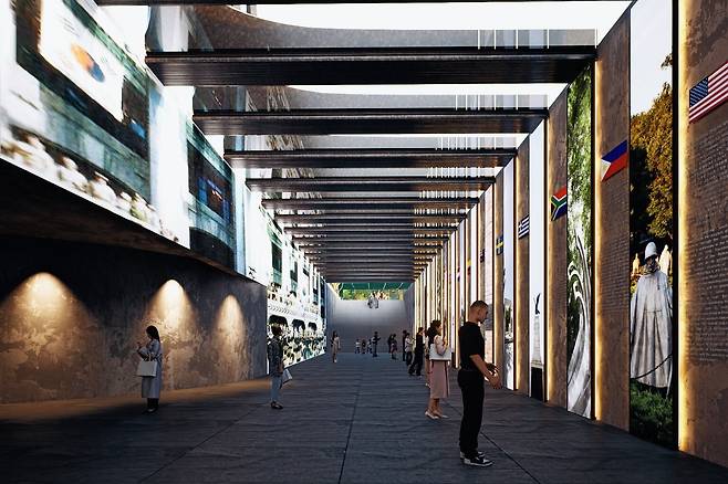 서울 광화문 광장에 들어설 '감사의 정원' 지하부 조감도. /서울시