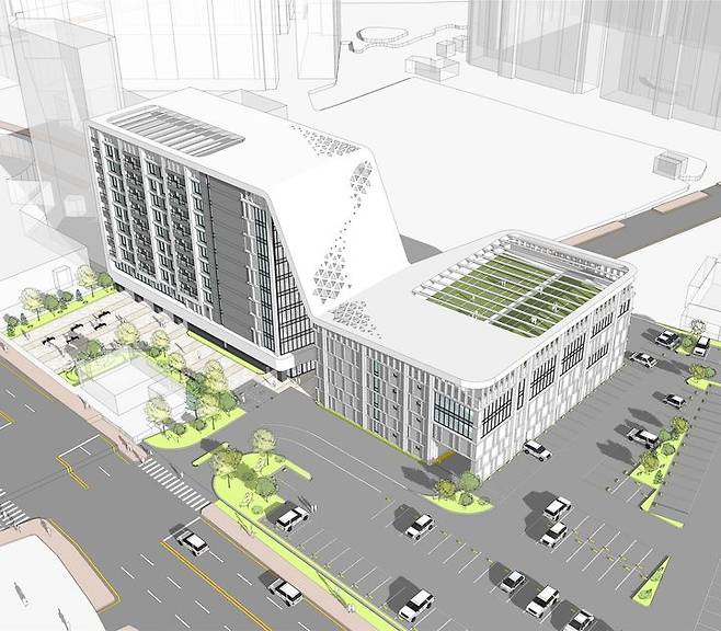 [서울=뉴시스]개화산역 공영주차장.