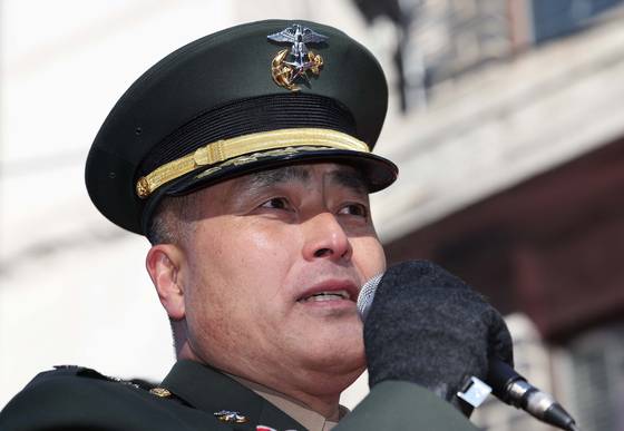 지난달 9일 군사법원에서 무죄가 선고된 박정훈 전 해병대수사단장 〈출처=연합뉴스〉