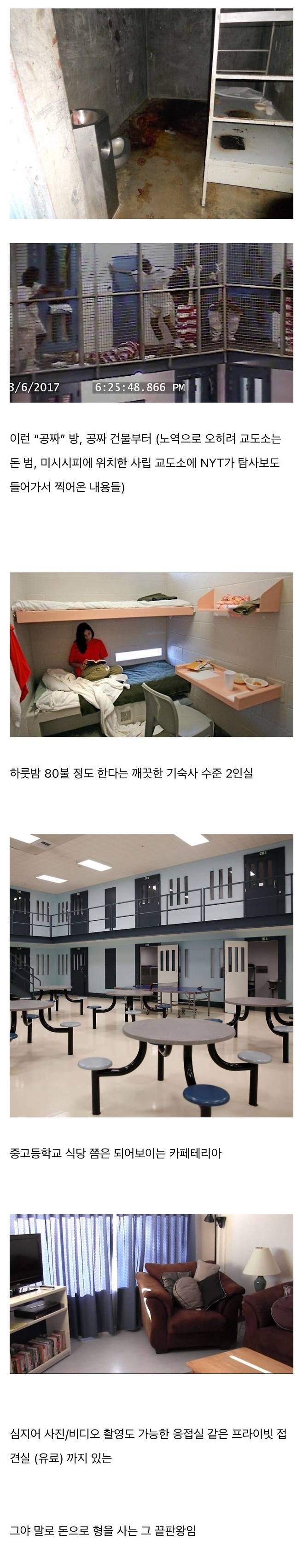 자본주의 끝판왕 격이라는 미국사립교도소