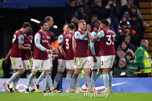 웨스트햄 유나이티드 선수단./게티이미지코리아