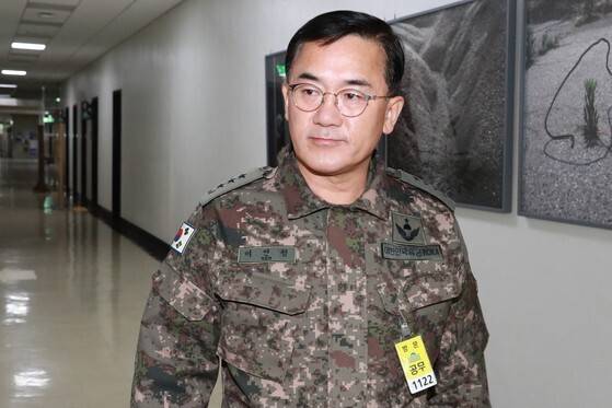 여인형 전 국군방첩사령관. 국회사진기자단