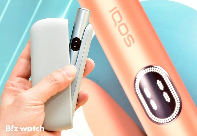 한국필립모리스가 5일 서울 소공동 롯데호텔에서 '아이코스 일루마i' 신제품을 발표하고 있다./사진=이명근 기자 qwe123@