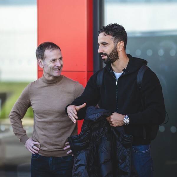 맨체스터 유나이티드 댄 애시워스 단장과 후벵 아모림 신임 감독. 사진┃맨체스터 유나이티드