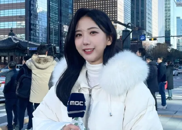 오요안나 MBC 기상캐스터. 오요안나 캐스터 사회관계망서비스(SNS) 갈무리