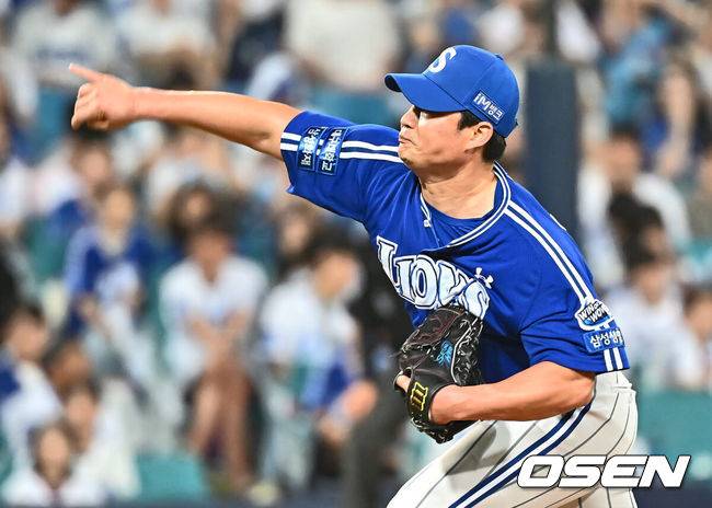 [OSEN=대구, 이석우 기자] 삼성 라이온즈 오승환 048 2024.07.19 / foto0307@osen.co.kr