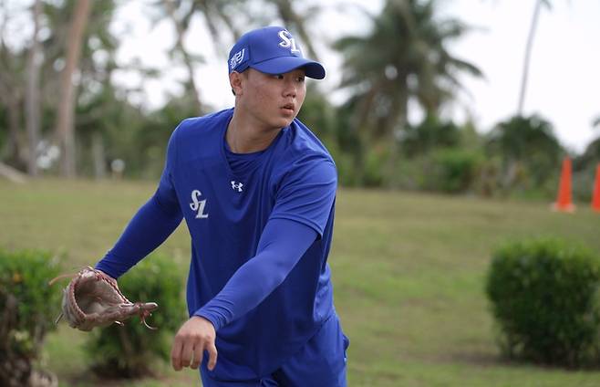 ▲ 신인이지만 마무리 캠프부터 호평을 모으고 있는 좌완 배찬승 ⓒ 삼성 라이온즈