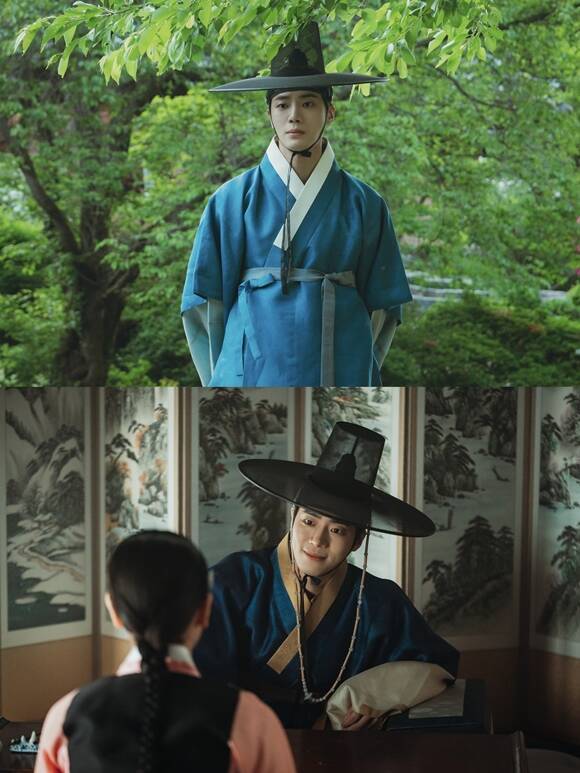 추영우가 '옥씨부인전'에서 예인 천승휘와 성윤겸 역으로 1인 2역 연기를 선보였다. /SLL, 코퍼스코리아