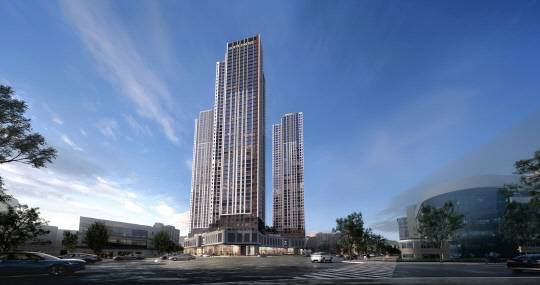 번영로 롯데캐슬 센트럴스카이 투시도. [롯데건설 제공]