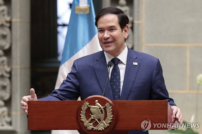 루비오 미국 국무부 장관 [EPA 연합뉴스 자료사진. 재판매 및 DB 금지]