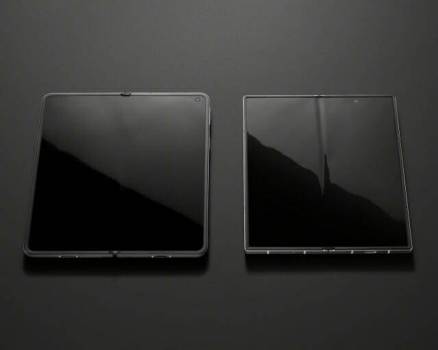 오포 파인드 N5와 삼성 갤럭시Z 폴드 6의 모습을 비교한 모습이 공개됐다. (사진=피트 리우 링크드인)