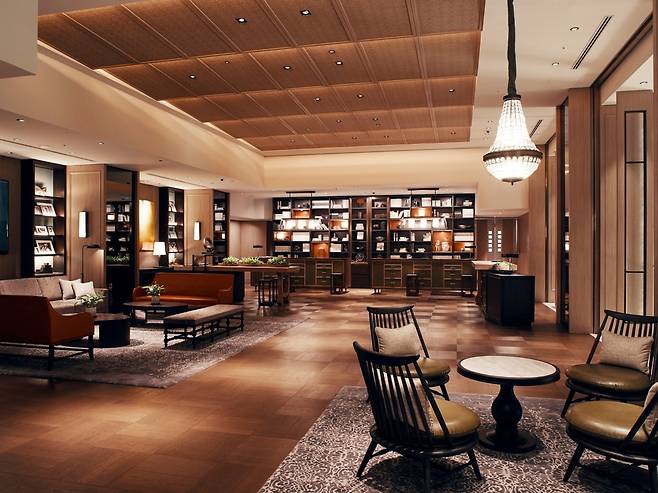 고풍스러운 분위기의 호텔 로비와 컨시어지. 사진=Preferred Hotels & Resorts