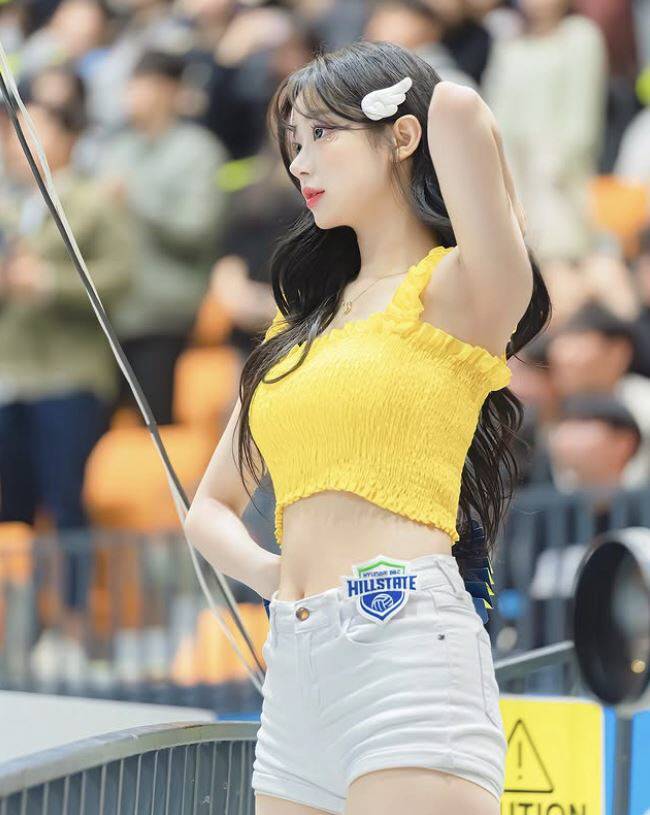 현대건설 응원단 시절 이주은. 사진=이주은 SNS