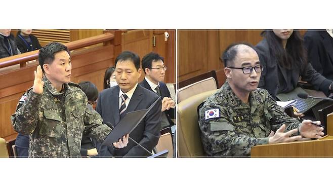 이진우 전 육군 수도방위사령관 (왼쪽), 곽종근 전 육군 특수전사령관 (오른쪽)