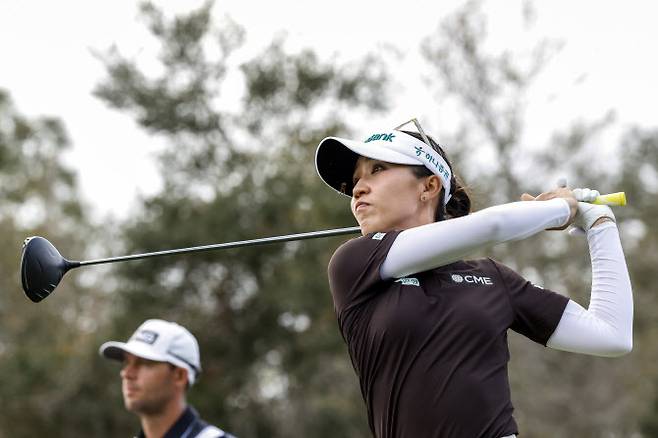드라이버 티샷을 하는 리디아 고(사진=AP/뉴시스)