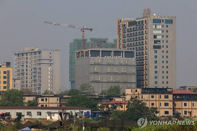 태국 국경 인근 미얀마 쉐코코 카지노 단지 [로이터 연합뉴스 자료사진. 재배포 및 판매 금지]