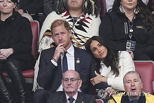 영국 해리 왕자와 부인 메건 마클 [AP 연합뉴스 자료사진 재판매 및 DB 금지]