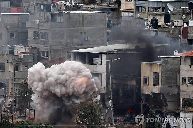 서안지구 군사작전 [AFP 연합뉴스. 재판매 및 DB 금지]