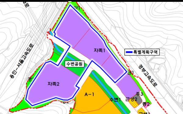 제3판교 테크노밸리 토지이용계획도 특별계획구역. 경기주택도시공사(GH) 제공