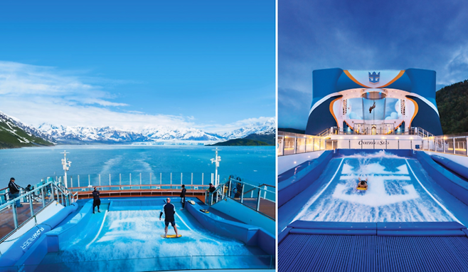 로얄캐리비안 앤썸 호 플로우 라이더/ 사진=한진관광