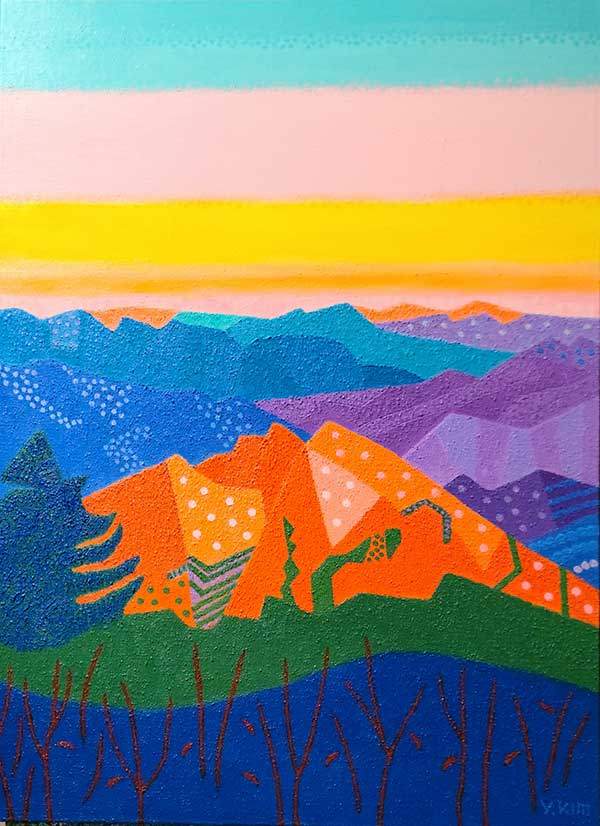 설악산 소청. 혼합재료, 72.7×53cm.