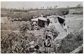 무덤과 무덤 사이에 움막을 짓고 사는 모습 [사진제공=신청인 대표]