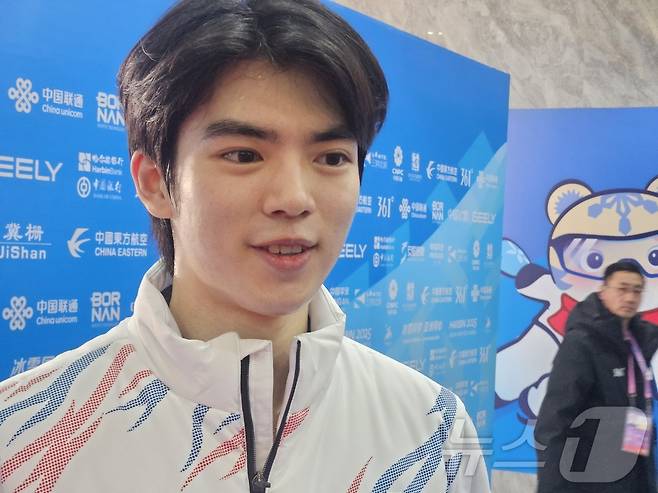 밝은 표정의 남자 피겨 차준환 ⓒ News1 안영준 기자