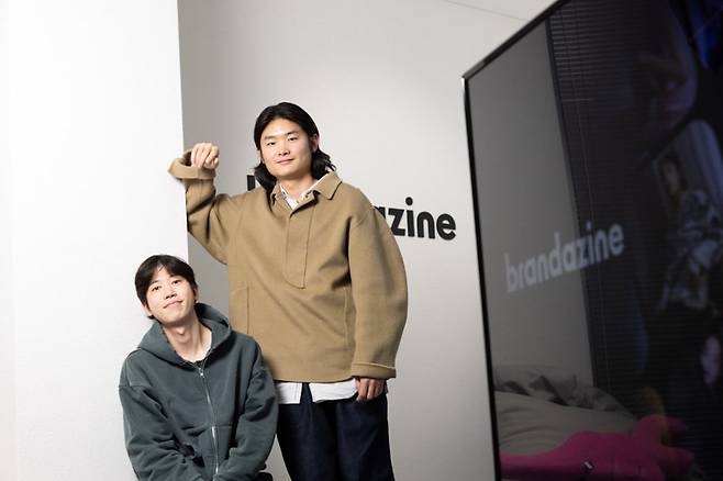 1월 17일 서울 중구에 있는 브랜더진 사무실에서 이건준(왼쪽), 고종원 공동대표를 만났다. [이상윤]