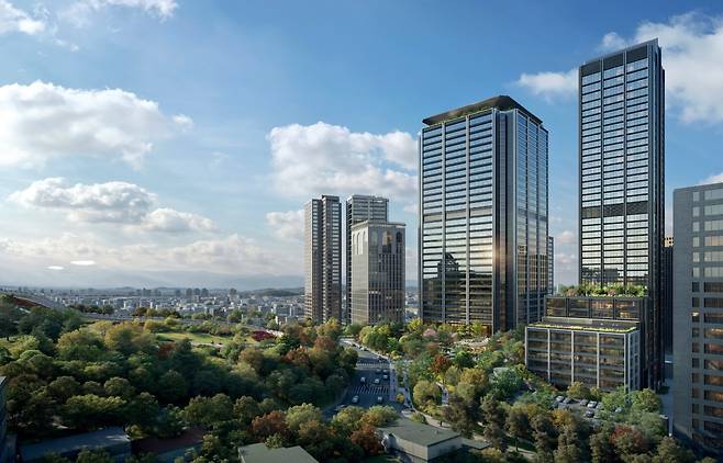 서울역 앞 밀레니엄 힐튼호텔 부지 개발사업 조감도 [현대건설 제공. 재판매 및 DB 금지]