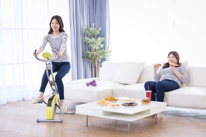 날씬한 사람들은 평소 신체 활동을 많이 하는 등 남다른 습관을 가지고 있다. [사진=클립아트코리아]