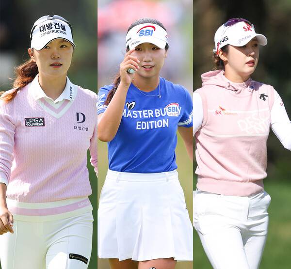 2025년 유럽여자프로골프투어(LET) PIF 사우디 레이디스 인비테이셔널에 출전한 한국여자프로골프(KLPGA) 투어 멤버 김민선7, 이동은, 김재희 프로. 사진제공=KLPGA