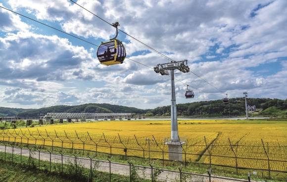 경기 파주 임진각의 평화곤돌라. 코레일관광개발 제공.