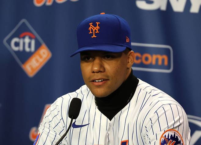 뉴욕 양키스를 떠나 뉴욕 메츠로 이적한 후안 소토.   게티이미지코리아