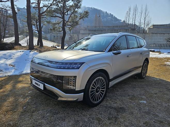 현대차 플래그십 전기 SUV 아이오닉 9 외관. 서재근 기자