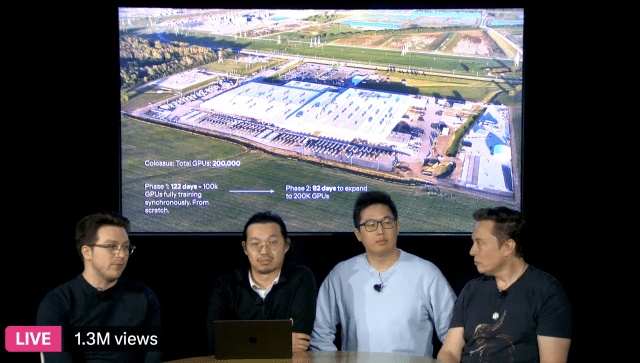 xAI는 17개월 동안 지속적으로 그록 업데이트를 진행했다. (사진=그록3 라이브 시연 캡처)