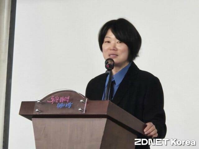 강옥현 서울시 디지털도시국장이 축사를 하고 있다.