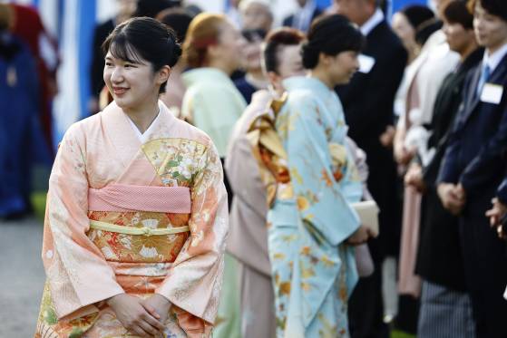 지난해 10월 일본 왕실 행사에 참여하고 있는 아이코 공주. AP=연합뉴스