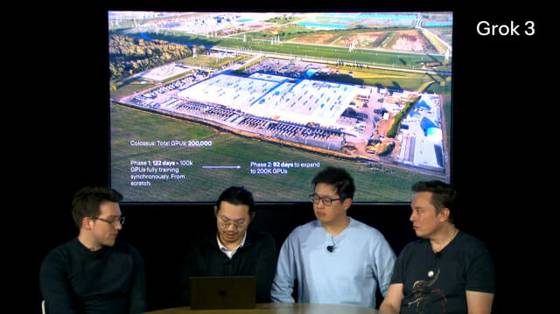 일론 머스크(오른쪽)의 인공지능(AI) 기업 xAI가 18일 오후 1시쯤 xAI 공식 홈페이지를 통해 새 AI 챗봇 모델 '그록(Grok)3' 공개 라이브 방송을 진행했다. 사진 xAI