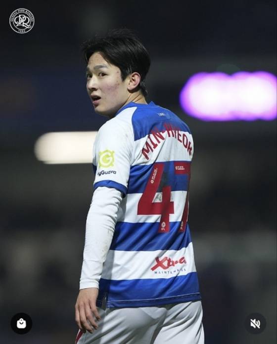 QPR 공격수 양민혁. /사진=QPR 공식 SNS
