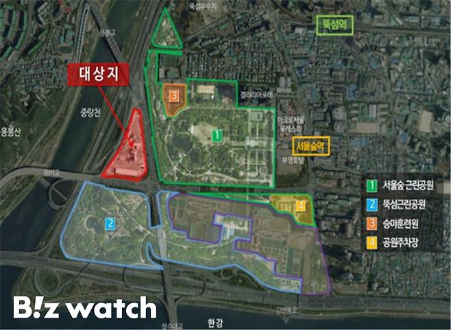 성동구 성수동 '삼표레미콘 부지' 위치도 /자료=서울시