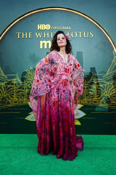 파커 포시가 착용한 구찌 2025 프리-폴 컬렉션. 게티 이미지 제공