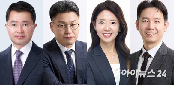 법무법인 동인 영장·포렌식팀 '프론트 라인'. 왼쪽부터 여운국·김상천·김숙정·허윤 변호사 [사진=법무법인(유한) 동인]