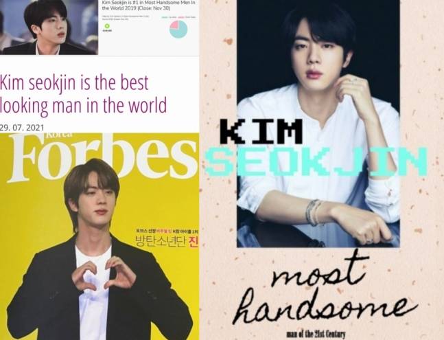 '비주얼 킹' 방탄소년단 진, 2024 올해의 비주얼 1위