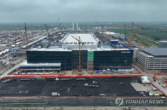 미국 텍사스주 테일러시에 건설 중인 삼성전자 반도체 공장 전경 [삼성전자 제공. 재판매 및 DB금지]