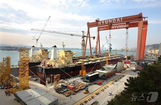 HD현대중공업 울산조선소 전경 자료사진(HD현대 제공)