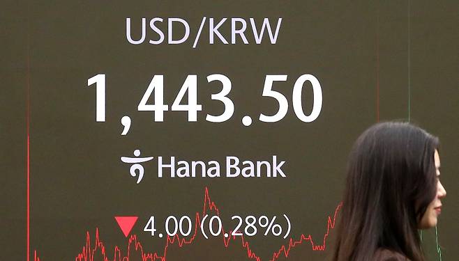 미국은 무역 압력을 강화하기 위해 세계 각국의 환율 수준도 문제 삼을 전망이다. 사진은 지난 2월 13일 오후 서울 중구 하나은행 딜링룸 전광판에 표시된 원-달러 환율./뉴시스