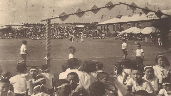 1967년 열린 남원초등학교 운동회