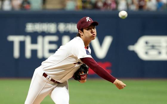 향후 WBC 대표팀 선발의 '뜨거운 감자'가 될 키움 안우진. 뉴스1