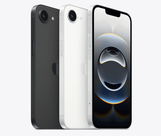 19일(현지시간) 공개된 아이폰16e. 애플 홈페이지